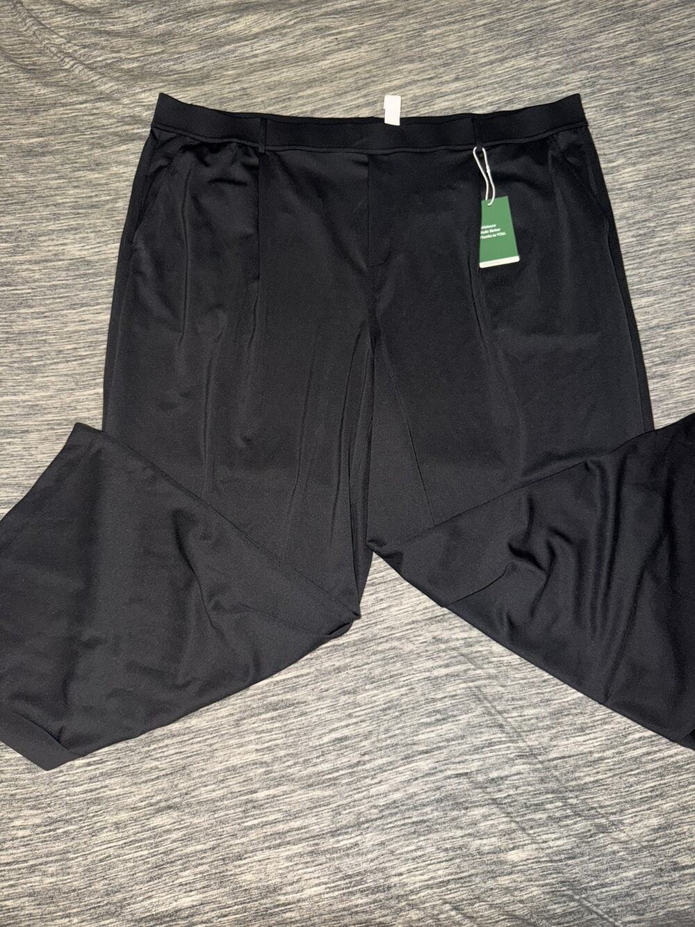 Halara Flex High Wasted Pocket Wide Leg Waffle Work Pants - Black Size 3X